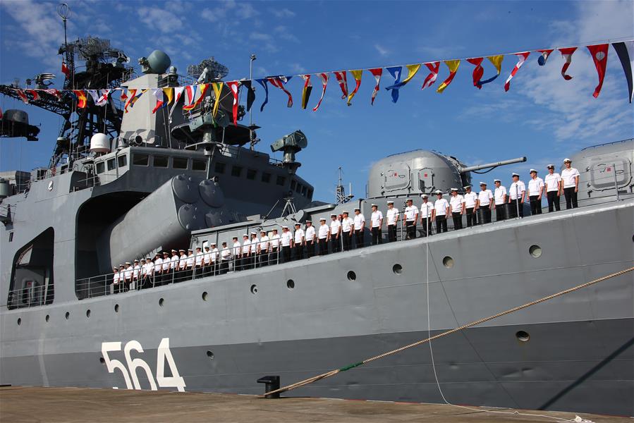 الصورة: وصول أسطول بحري روسي للمشاركة في مناورة مشتركة مع الصين