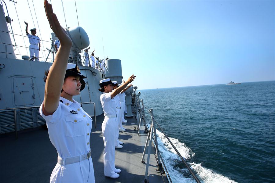 اعادة مصححة : الصورة: اختتام المناورة المشتركة بين البحرية الصينية والروسية