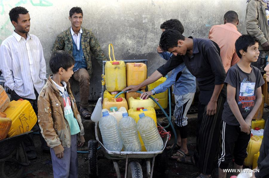 الصورة: تفاقم أزمة المياه في اليمن 