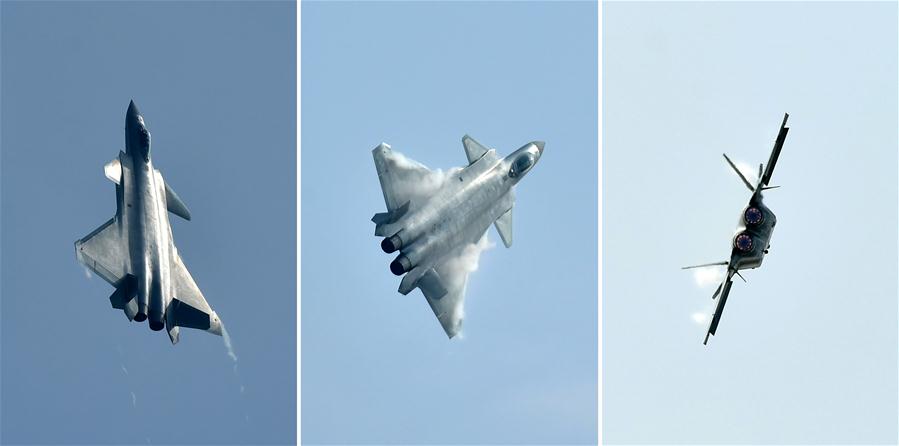 （珠海航展·新华视点·图片版）（8）歼-20战机首次公开亮相