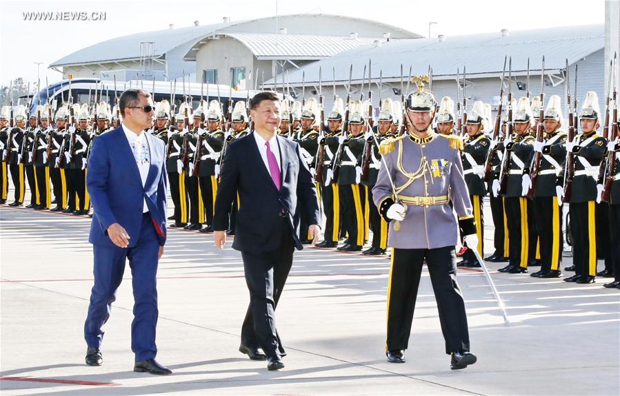 （时政）（2）习近平抵达基多开始对厄瓜多尔共和国进行国事访问