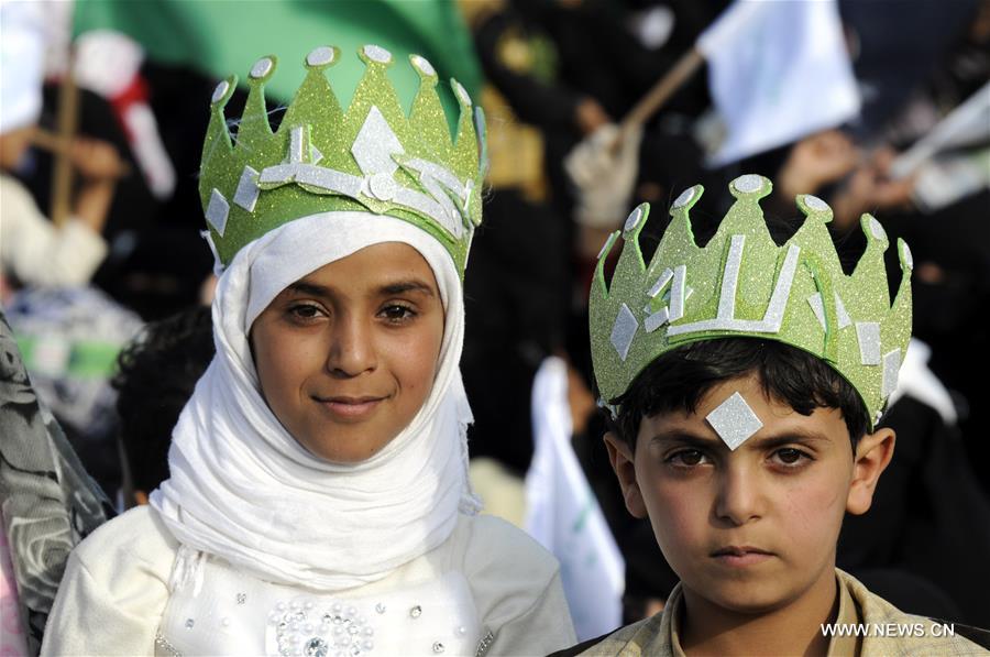 الصورة: احتفالات المولد النبوي الشريف في صنعاء