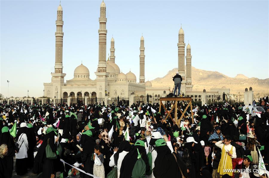 الصورة: احتفالات المولد النبوي الشريف في صنعاء