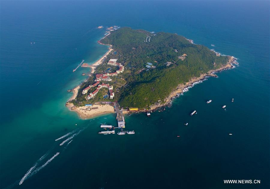  الصورة: جزيرة ووتشيتشو بمقاطعة هاينان في جنوب الصين