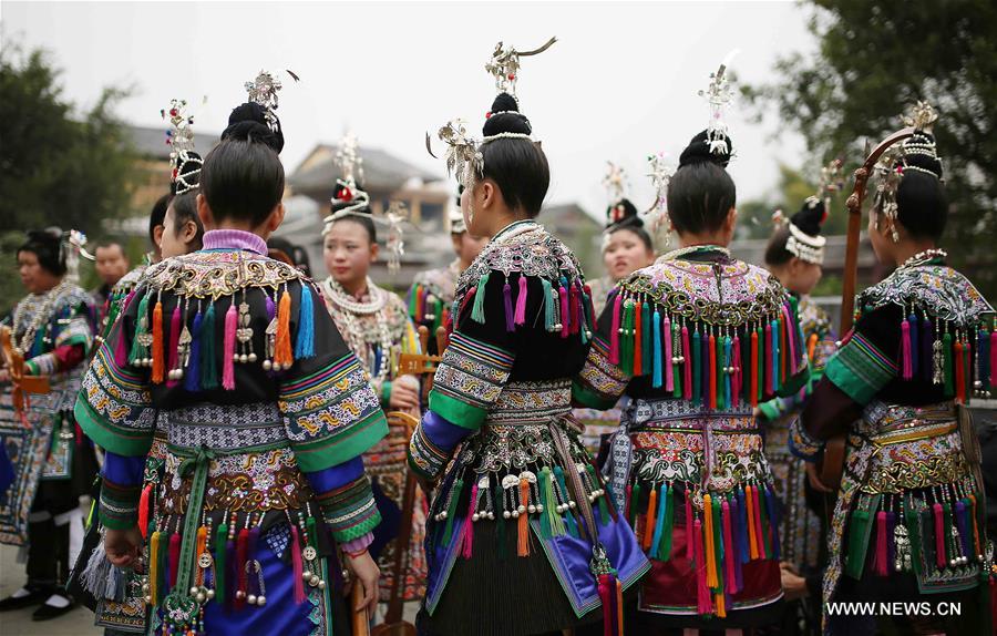#（社会）（2）贵州榕江：萨玛节上秀盛装