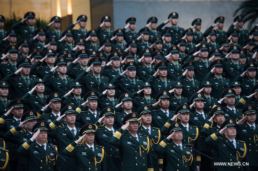 CHINA-MACAO-PLA GARRISON-FLAG-RAISING CEREMONY (CN)