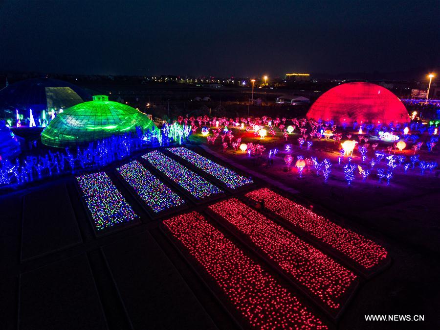 الصورة: معرض الفوانيس في شرقي الصين لاستقبال السنة الجديدة