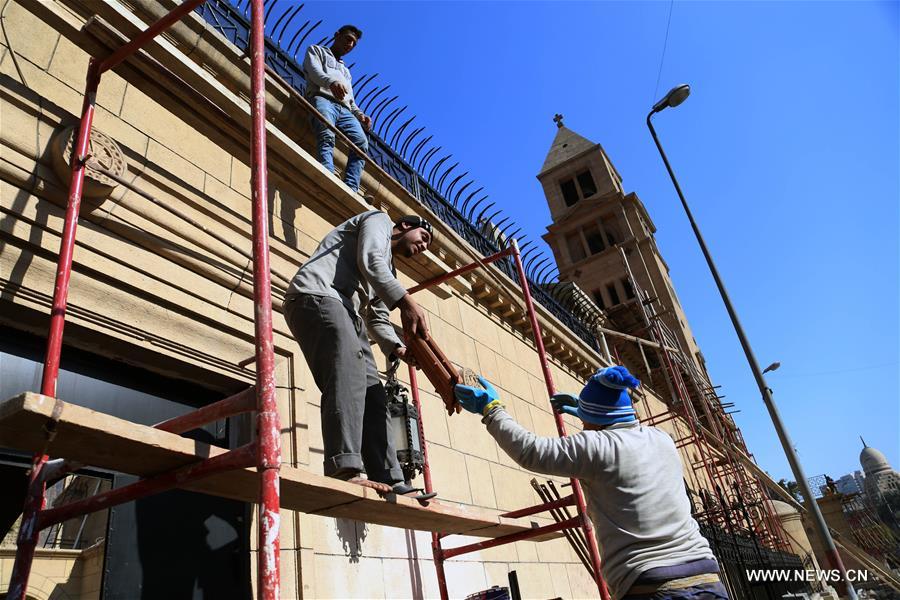 الصورة: ترميم الكنيسة البطرسية بالقاهرة