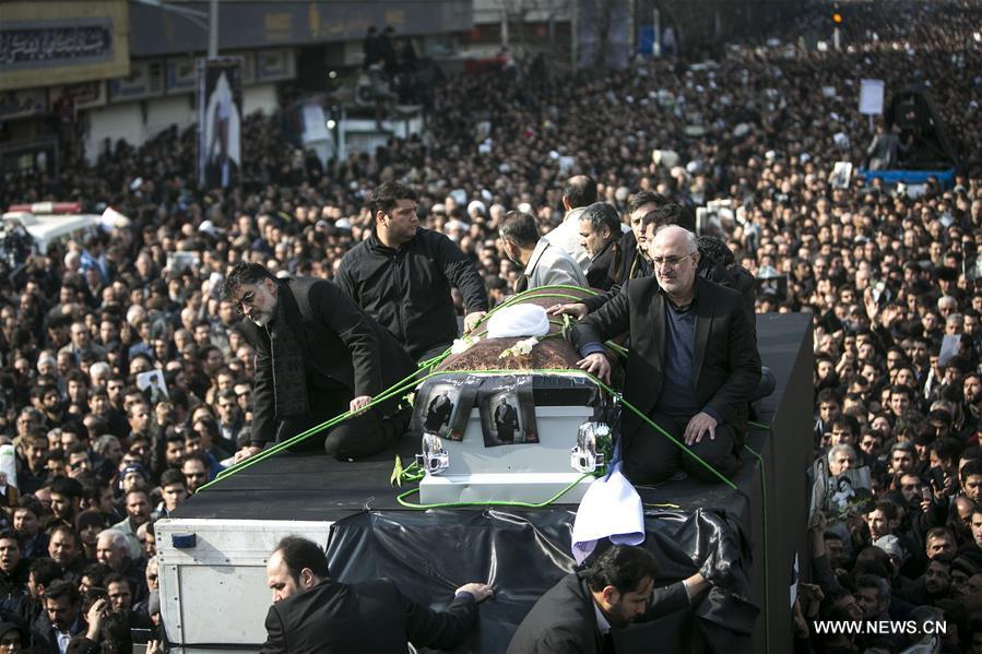 الصورة: طهران تشهد مراسم تشييع جنازة الرئيس الإيراني الأسبق رفسنجاني