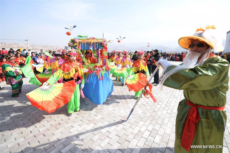 الصورة: مهرجان تقليدي بمناسبة عيد الربيع بشمال غربي الصين