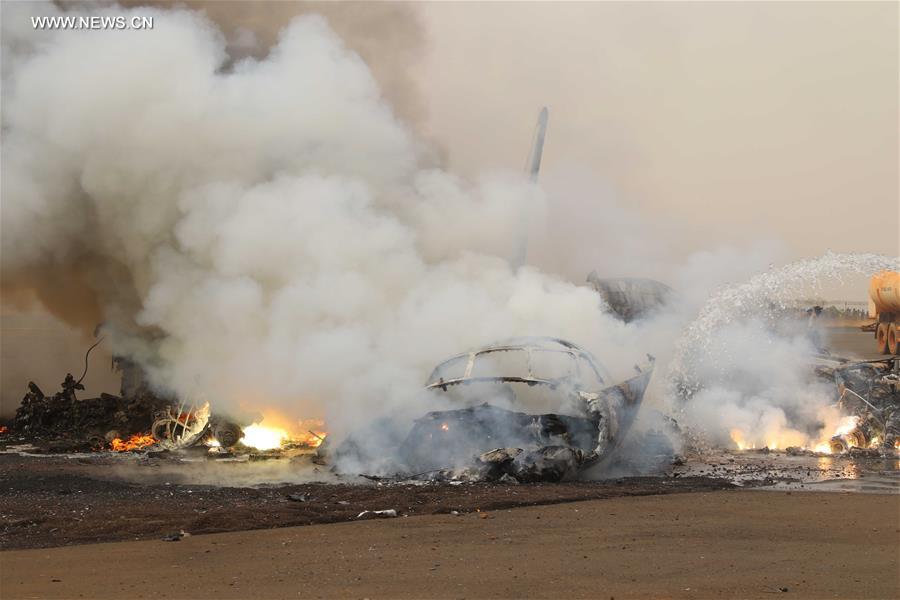 الصورة: تحطم طائرة ركاب فى جنوب السودان وسط مخاوف من مقتل جميع ركابها الـ 44