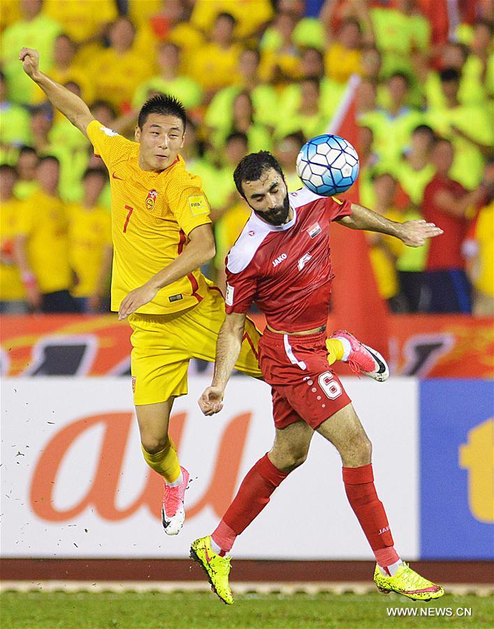 （体育）（8）足球——世预赛：中国队对阵叙利亚队