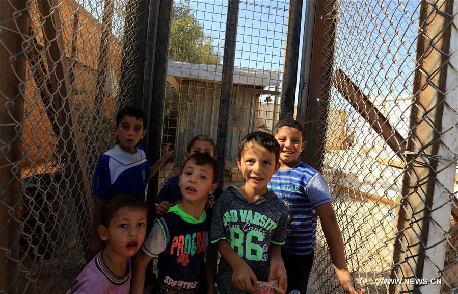 JORDAN-MAFRAQ-SYRIA-REFUGEE CAMP-CHILDREN