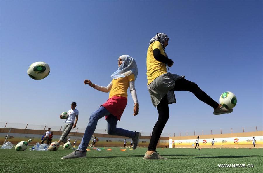 JORDAN-MAFRAQ-SYRIA-REFUGEE CAMP-CHILDREN