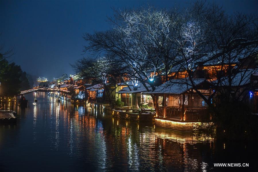 CHINA-ZHEJIANG-WUZHEN-SNOW (CN)