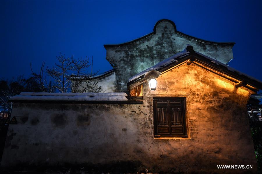 CHINA-ZHEJIANG-WUZHEN-SNOW (CN)