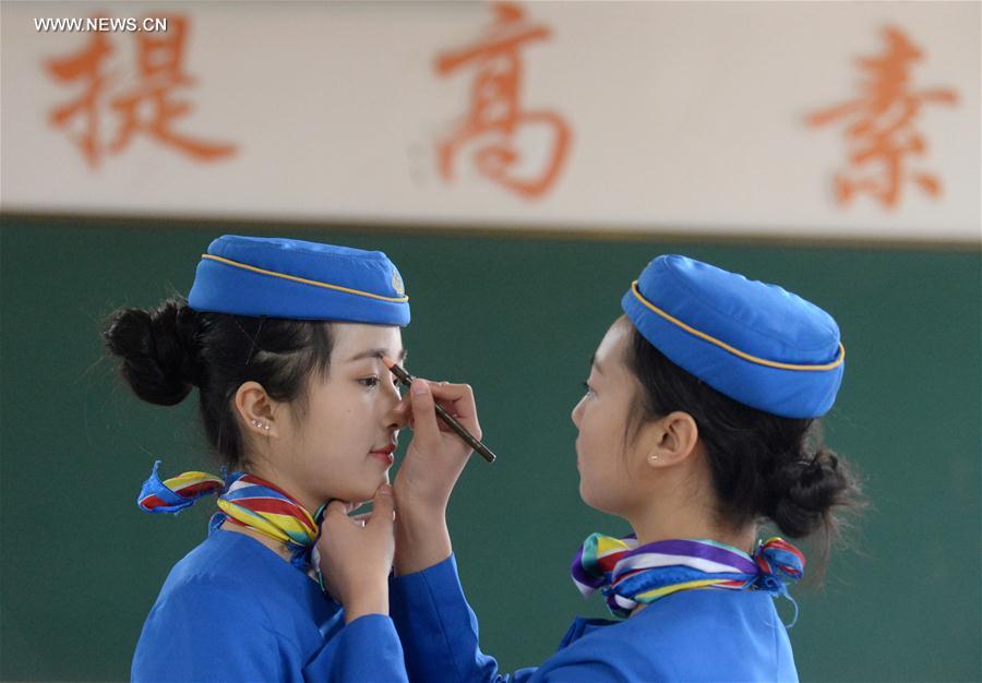 #CHINA-CHONGQING-STEWARDESS TRAINING (CN)