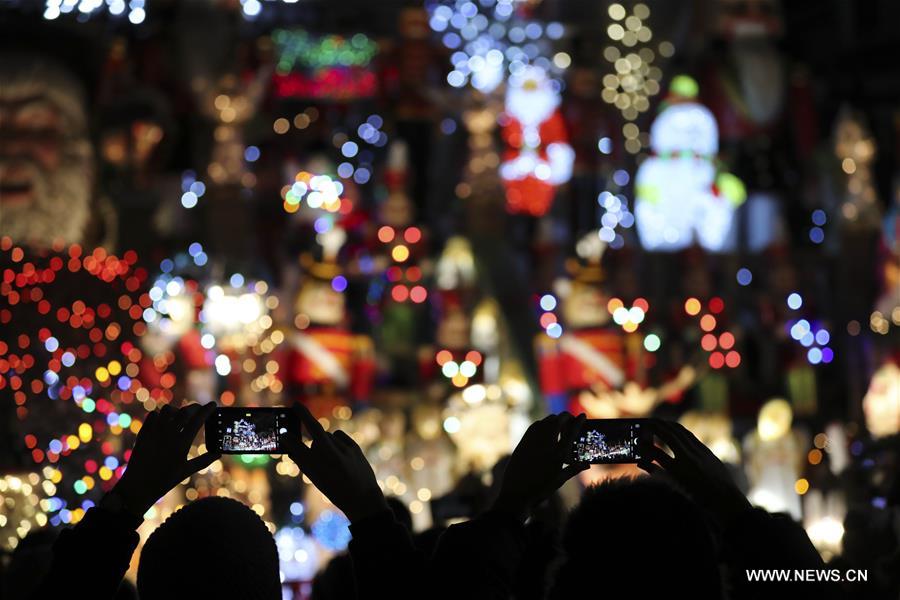 （国际）（5）纽约布鲁克林“圣诞村”的绚丽灯饰