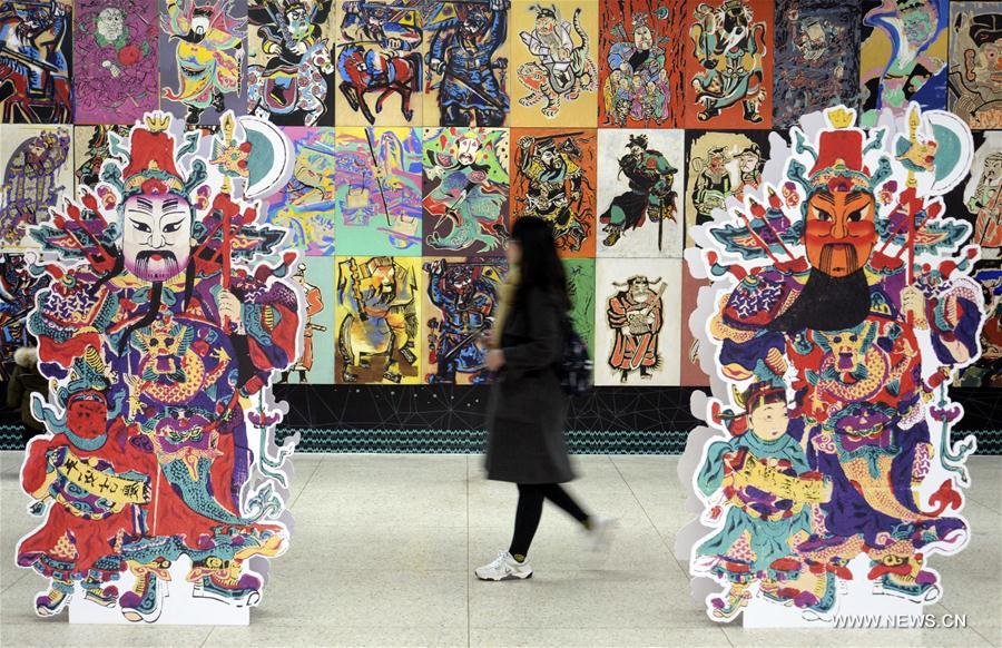  الصورة: معرض للرسوم التقليدية الخاصة بالعام الجديد في شرقي الصين