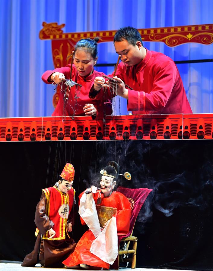 الصورة: مسرحية الدمى التقليدية المتحركة في جنوب شرقي الصين