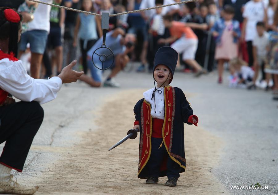 CROATIA-VUCKOVICI-CHILDREN'S ALKA TOURNAMENT