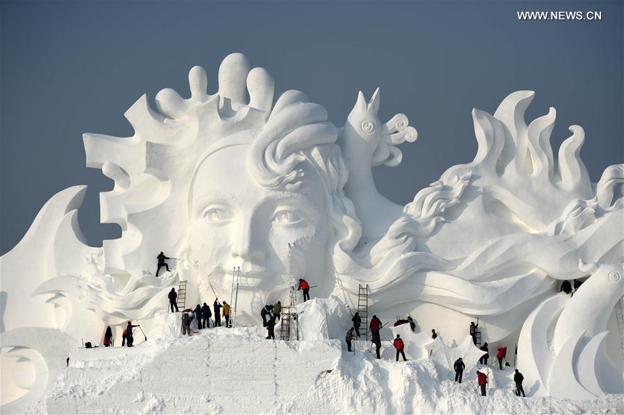  الصورة: افتتاح مهرجان فنون المنحوتات الثلجية في شمال شرقي الصين