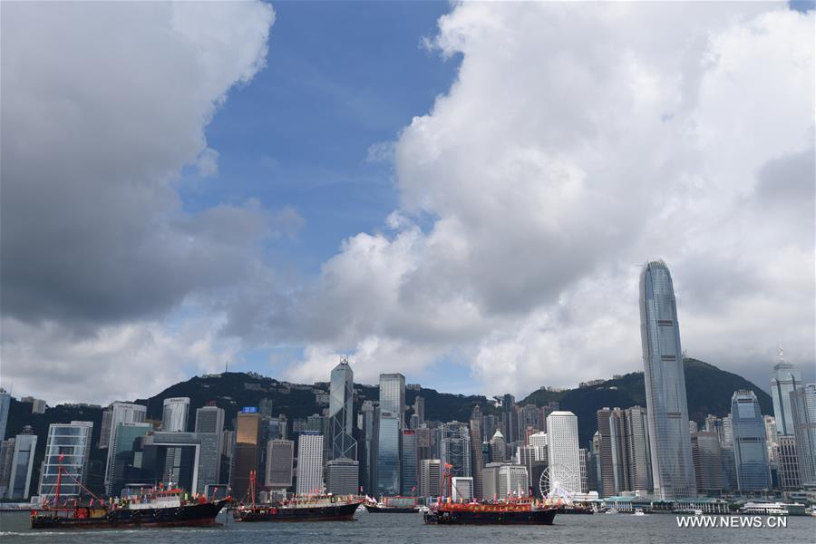 （香港回归二十周年）（12）香港百船巡游庆回归二十周年
