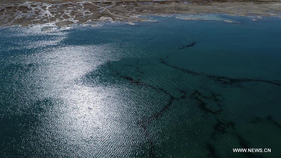 الصورة: توسع مساحة بحيرة تشينغهاي