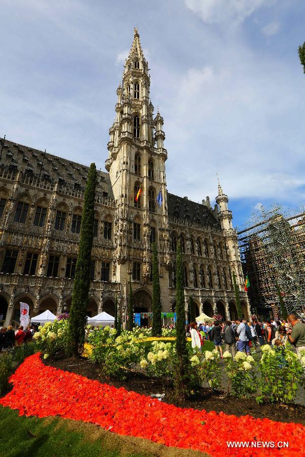BELGIUM-BRUSSELS-FLOWERTIME EXHIBITION