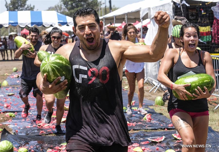 U.S.-LOS ANGELES-WATERMELON FESTIVAL