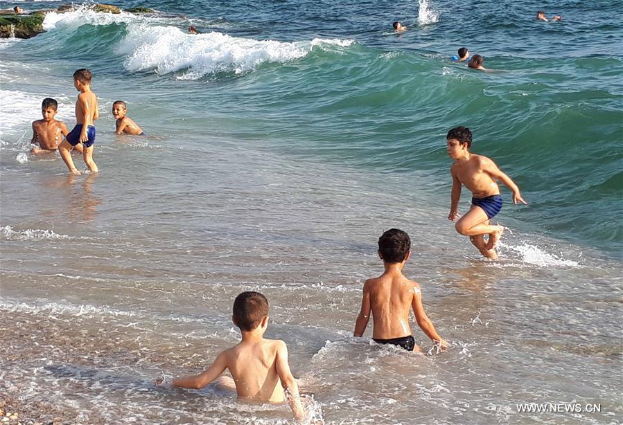 SYRIA-LATAKIA-BEACH