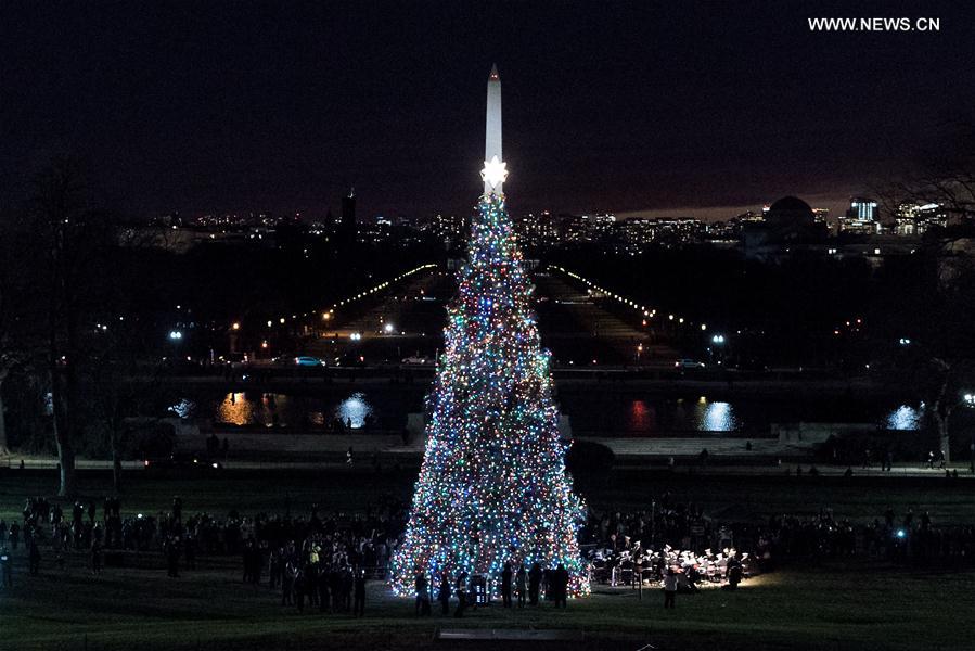 （国际）（3）华盛顿点亮国会圣诞树