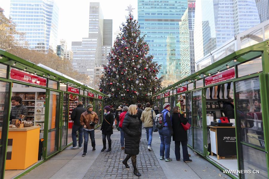 U.S.-NEW YORK-HOLIDAY MARKETS