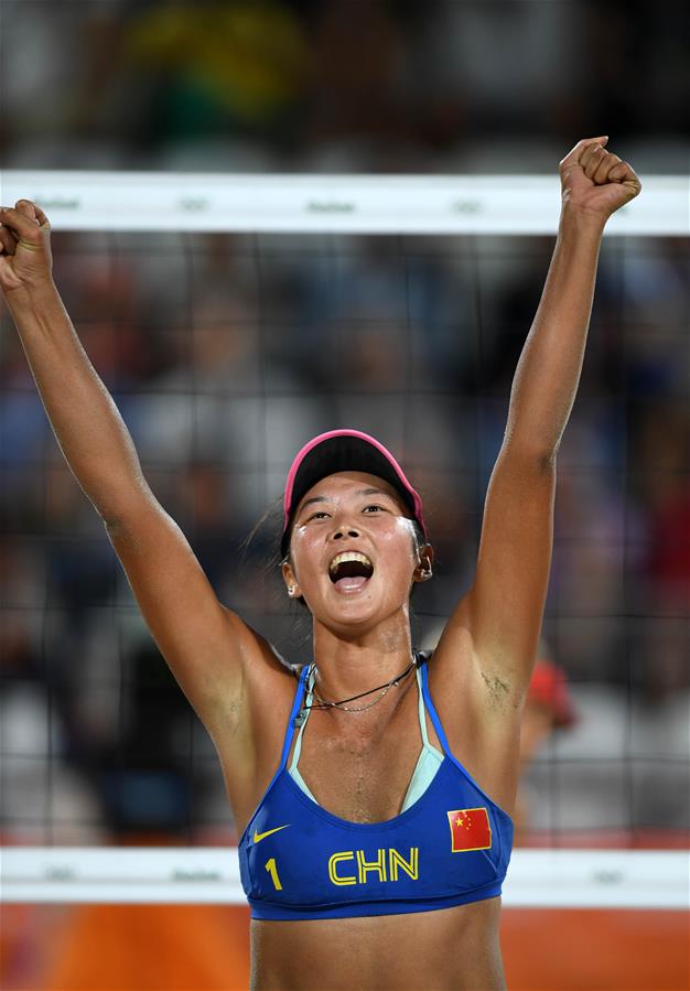 （里约奥运会）（12）沙滩排球——女子预赛：中国胜瑞士