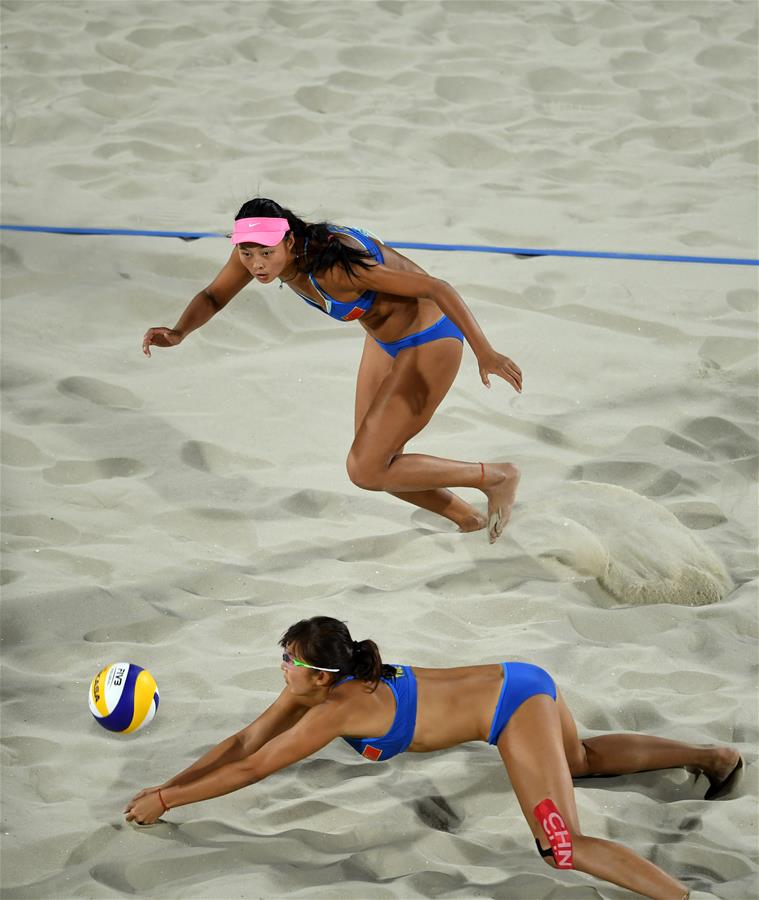 （里约奥运会）（3）沙滩排球——女子预赛：中国胜瑞士