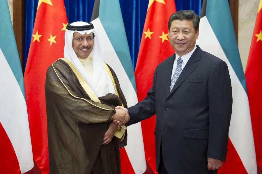 الرئيس الصيني يلتقي مع رئيس الوزراء الكويتي