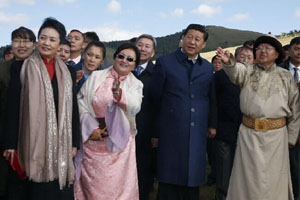 الرئيس الصيني شي جين بينغ يقوم بزيارة دولة إلى منغوليا