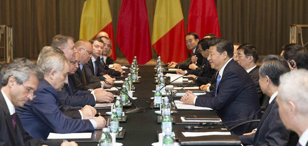 الرئيس الصيني يدعو إلى تعزيز التعاون مع رومانيا