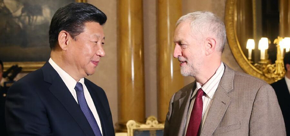 الرئيس الصيني يلتقي زعيم حزب العمال جيريمي كوربين