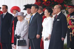 الرئيس الصيني شي جين بينغ يزور المملكة المتحدة