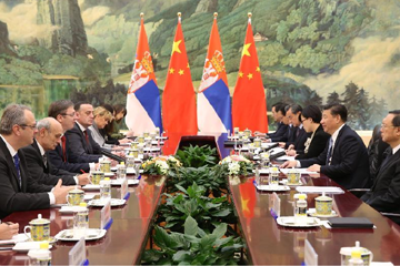 الرئيس الصينى شي جين بينغ يجتمع مع رئيس وزراء صربيا لبحث العلاقات
