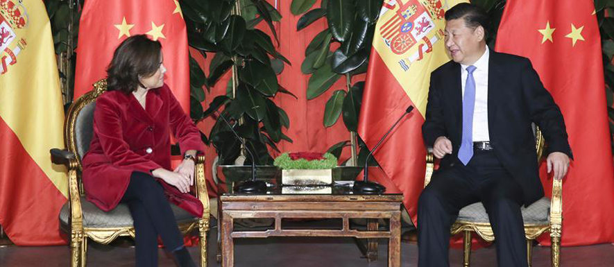 الرئيس الصيني يتطلع لإقامة تعاون أوثق مع اسبانيا