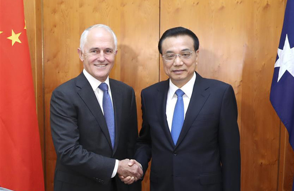 الصين واستراليا تتعهدان بإقامة تعاون تجارى أوثق