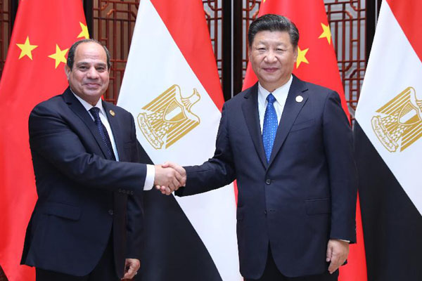 شي: الصين ستدفع الشراكة الشاملة الإستراتيجية مع مصر