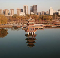 الصور الجوية لمدينة ينتشوان بشمال غربي الصين
