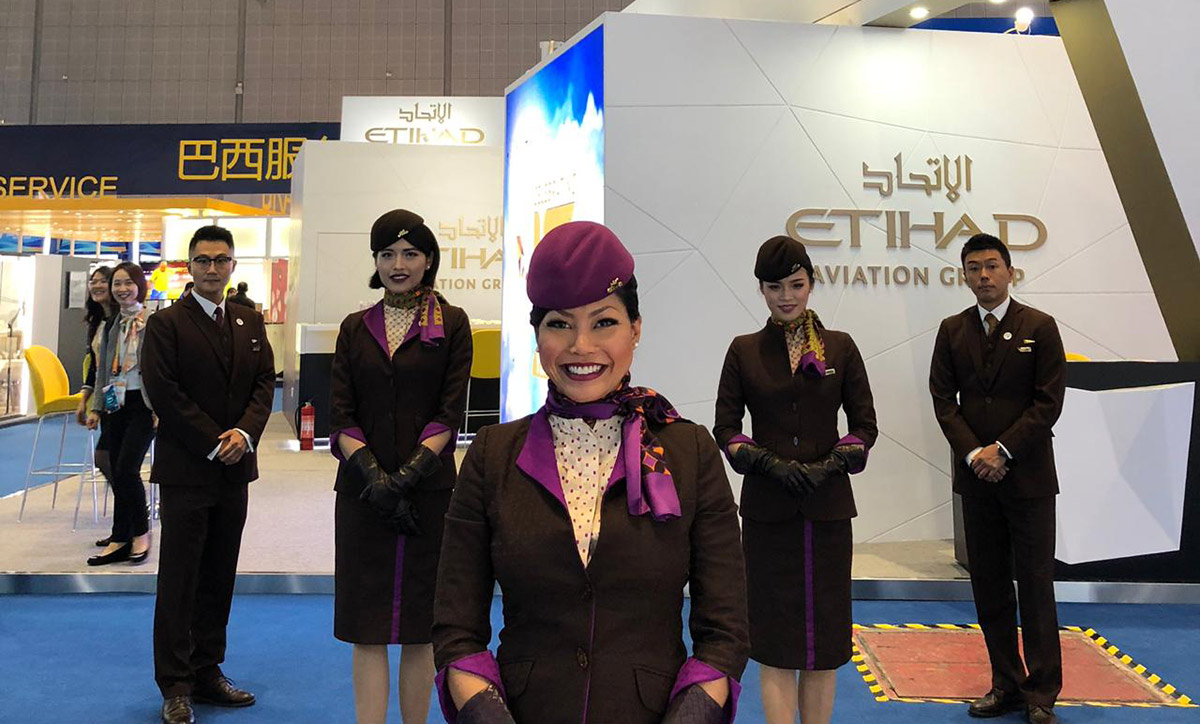 مجموعة الاتحاد للطيران تأمل في توسعها بالسوق الصينية عبر معرض الصين الدولي الأول للواردات