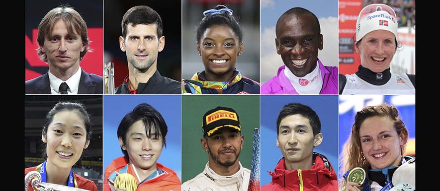 تقرير سنوي: أفضل 10 رياضيين في العالم عام 2018