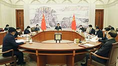 مشرعون بارزون يتدارسون كلمة شي في جلسة رئيسية للحزب الشيوعي الصيني