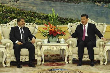 نائب الرئيس الصيني يلتقي بالرئيس المصري