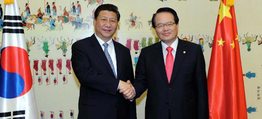 الرئيس الصيني يشيد بالعلاقات بين الصين وكوريا الجنوبية